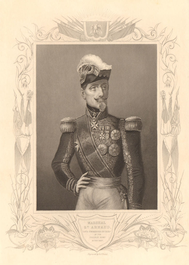 CRIMEAN WAR. Marshal Armand-Jacques Leroy de Saint-Arnaud, French Army 1860